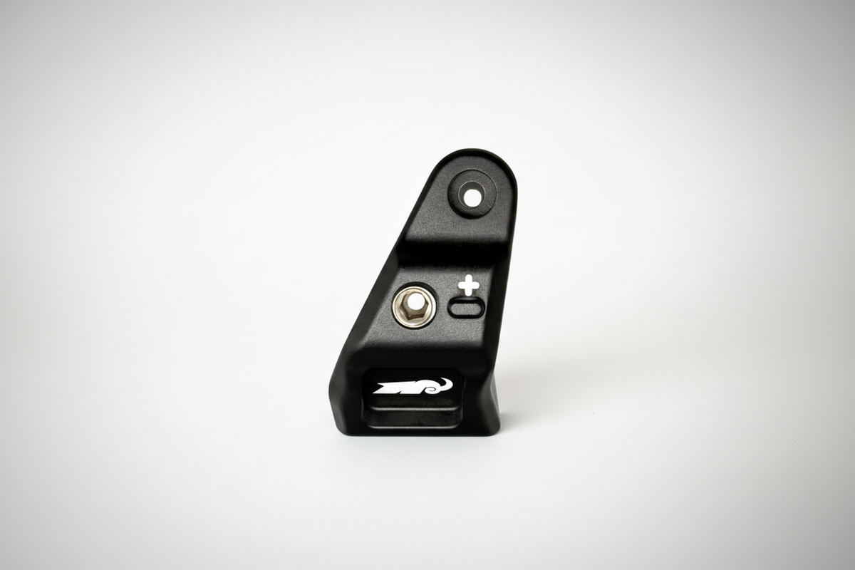 black bracket on grey background 