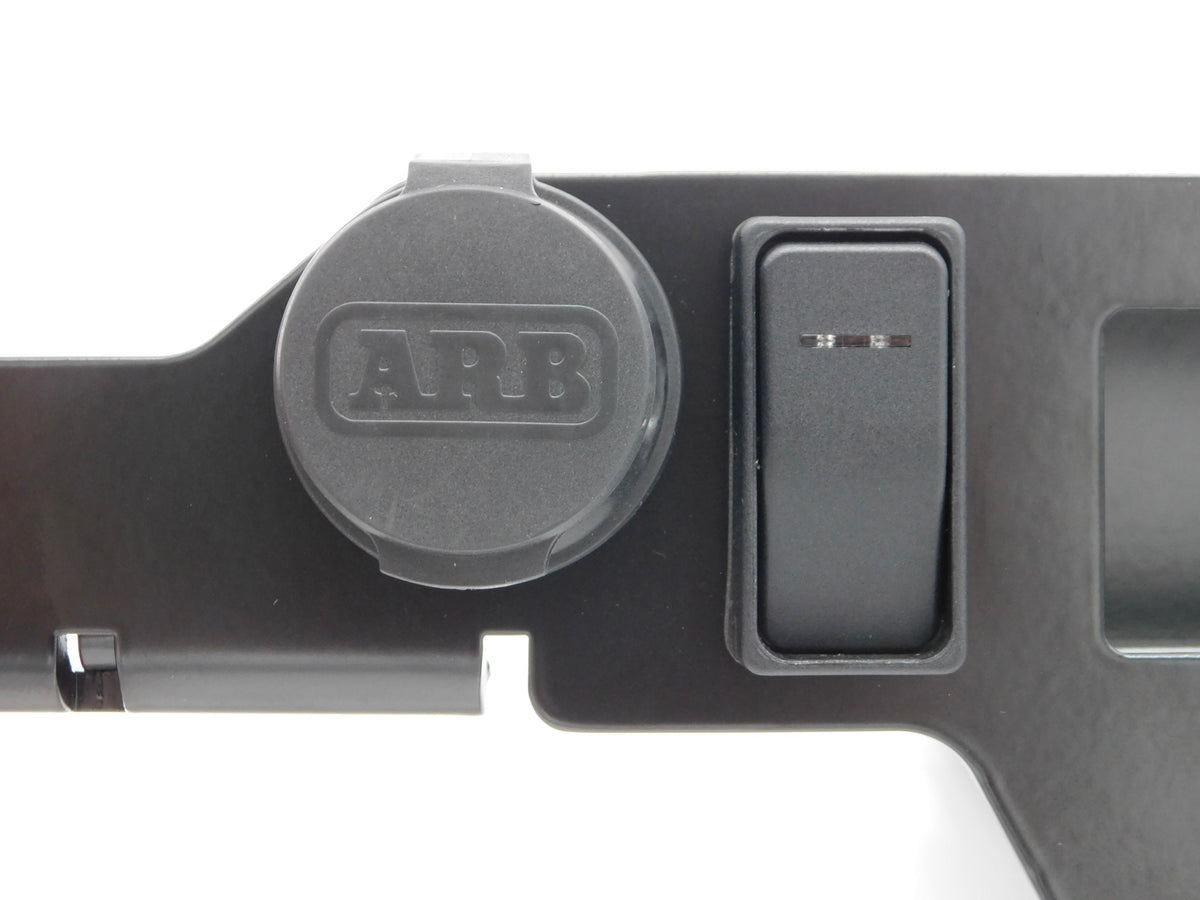 Front side image of Pockets, shown with ARB coupler and rocker switch.