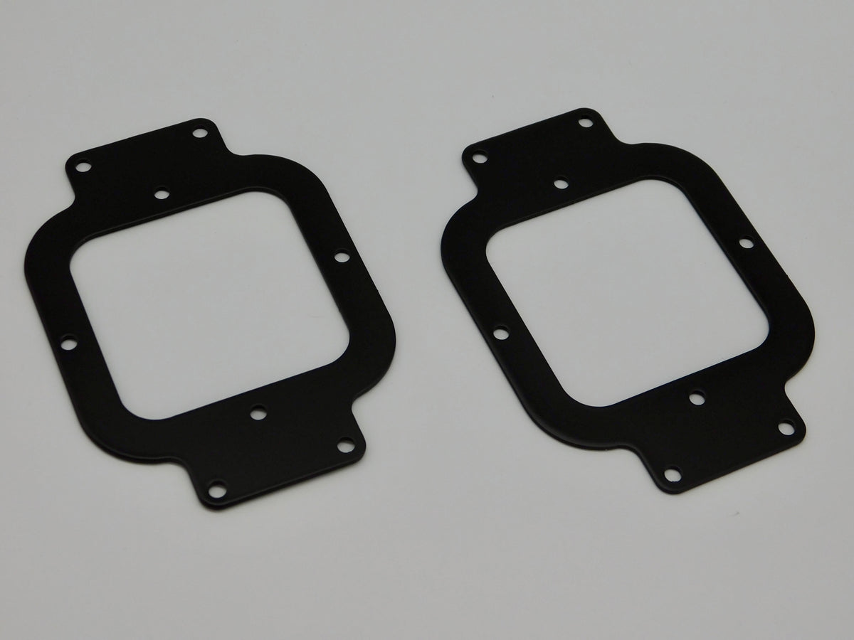 Diode Dynamics SS3 mounting brackets, made with 316 stainless steel and powder coated with a matte black finish.