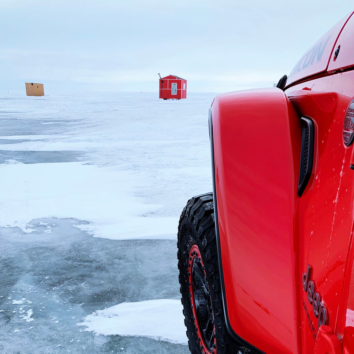 Jeep on ice.