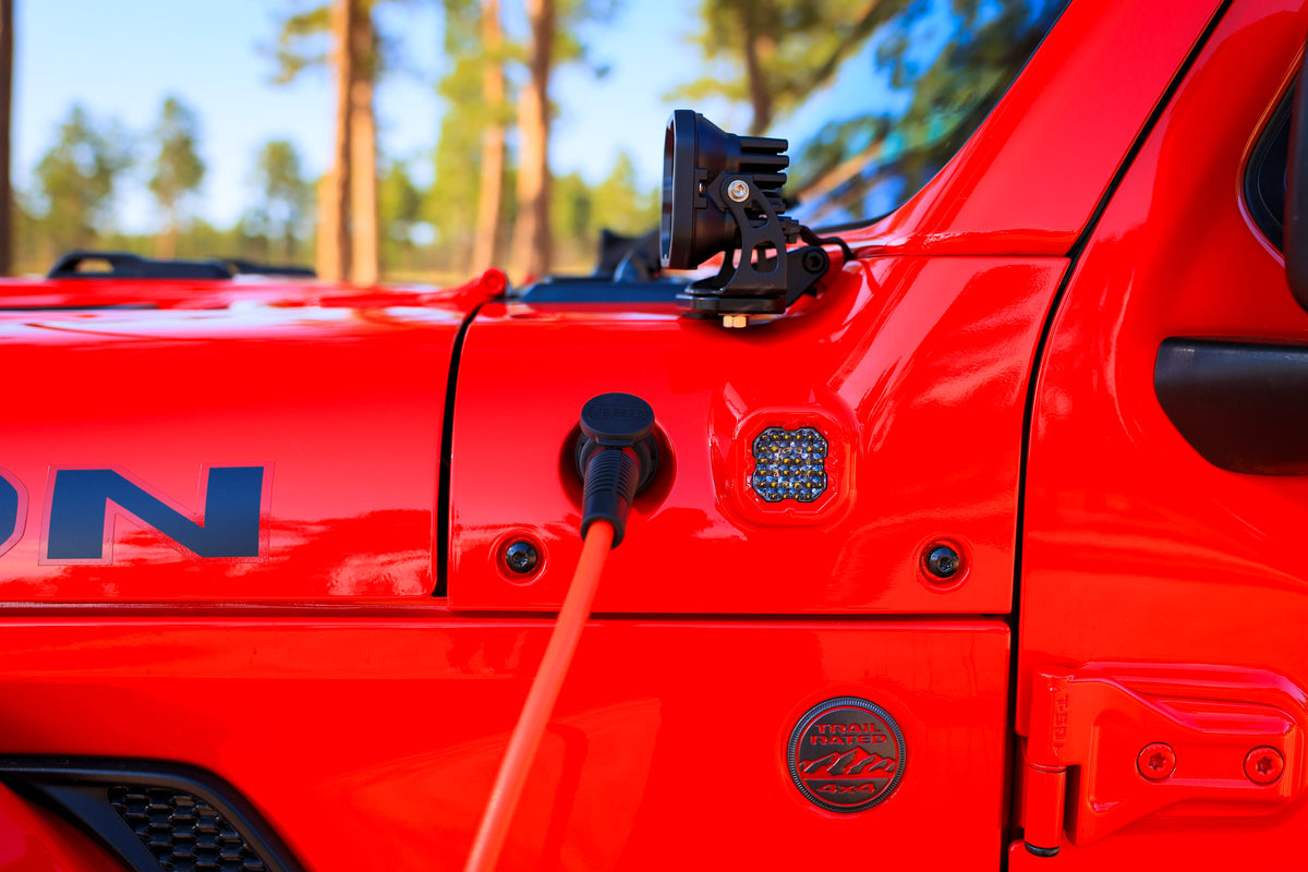 Insight Fusion Air, with an air hose connected for filling tires after a day off-roading.