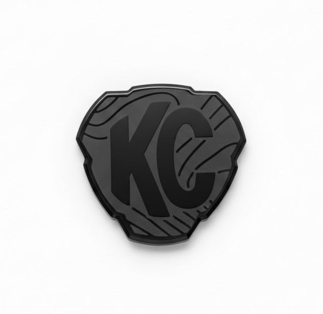 Black KC logo on a white background