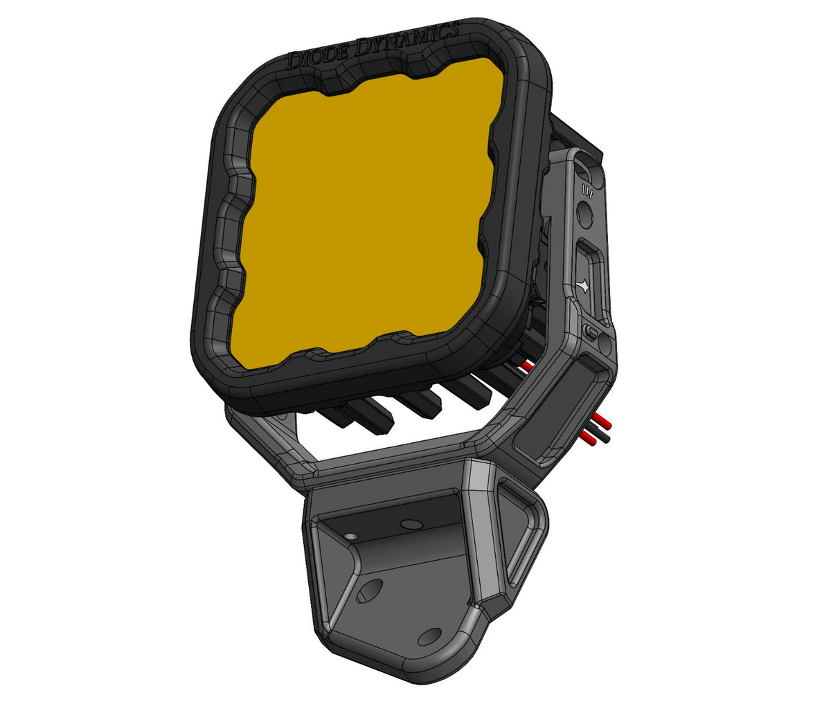 Insight Base Mount with Bracket, CAD view.  