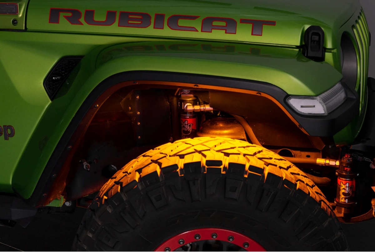 Diode Dynamics Rock Light RGBW Demonstrated on Jeep