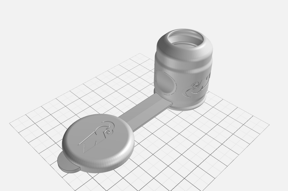 Air Armor CAD image - Downward angle view.