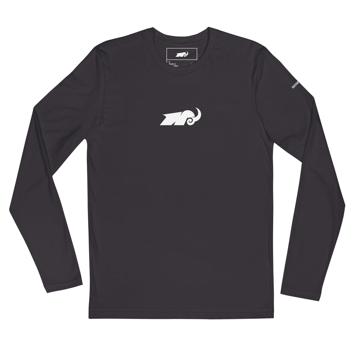 Dark grey long sleeved shirt mockup